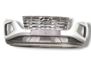 бампер передний Hyundai Tucson 4 поколение NX4 2022, 1.6 л., GDi, G4FU, гибрид, робот, shimmering silver / r2t, внедорожник 5 дв., передний привод, правый руль, 86540-N7000, 86350-N7100