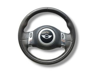 руль Mini Cooper S 1 поколение R53 2002, 1.6 л., Kompr, W11 B16 A, бензин, 6МКПП, dark silver / 871, хетчбэк 3 дв., передний привод, правый руль, 32306779259, 6779259