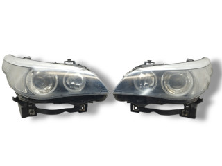 фара BMW 5 серия E60/E61 E60 2003, 3.0 л., i, M54 B30 (306S3), бензин, АКПП, silbergrau / a08, седан, задний привод, правый руль, 63127165570, 63127165569