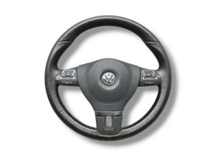 руль Volkswagen Touran 1 поколение [2-й рестайлинг] 2011, 2.0 л., TDi, CFHC, дизель, робот, silver leaf / lr7l, минивэн, передний привод, правый руль, 1T0419091AC, 1T0880201AA