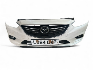 бампер передний Mazda 6 GJ [рестайлинг] GJ 2015, 2.2 л., TD, SHY1, дизель, 6МКПП, snowflake white / 25d, седан, передний привод, правый руль, GHY6-50-031-8P