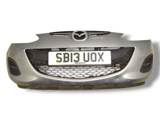 бампер передний Mazda 2 2 поколение [рестайлинг] 2013, 1.3 л., i, ZJ46, бензин, 5МКПП, aluminum / 38p, хетчбэк 3 дв., передний привод, правый руль, DR61-50-031E-8P