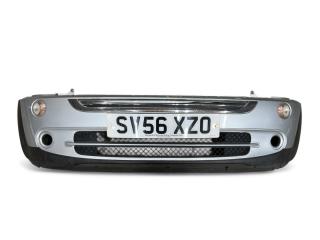 бампер передний Mini Cooper 1 поколение [рестайлинг] R50 2006, 1.6 л., W10 B16 A, бензин, АКПП, pure silver / 900, хетчбэк 3 дв., передний привод, правый руль, 7127924, 51117127924