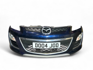 бампер передний Mazda CX-7 1 поколение [рестайлинг] ER 2010, 2.2 л., TD, R2AA, дизель, 6МКПП, stormy blue / 35j, внедорожник 5 дв., полный привод, правый руль, EH71-50-031F-BB, EH44-50031