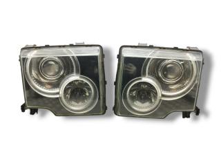 фара Land Rover Range Rover 3 поколение L322 2003, 4.4 л., i, M62 B44, бензин, АКПП, russ black / 697, внедорожник 5 дв., полный привод, правый руль, XBC000375, XBC000365, 0301185671, 0301185672