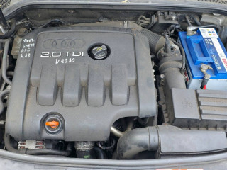 двигатель Audi A3 8P/8PA [рестайлинг] 2006, 2.0 л., TDi PD, BKD, дизель, 6МКПП, silbersee / ly7w, хетчбэк 5 дв., передний привод, правый руль, BKD