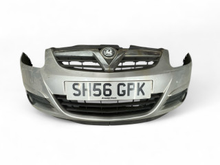 бампер передний Opel Corsa D 2006, 1.2 л., i, Z 12 XEP, бензин, 5МКПП, серебро, хетчбэк 3 дв., передний привод, правый руль, 93189721