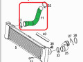 патрубок интеркулера Mercedes-Benz Vito W639 2010, 2.2 л., CDi, OM 646.980, дизель, 6МКПП, arktikweiss / 9147, минивэн, задний привод, правый руль, A6395281782, A6395283082 - фото №3