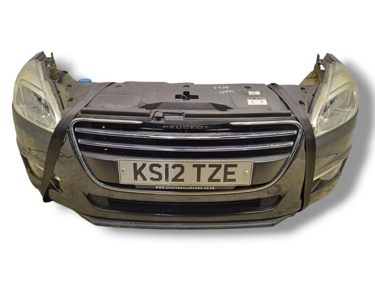 передняя часть (ноускат) в сборе Peugeot 508 1 поколение 2012, 1.6 л., HDi, 9HL (DV6C), дизель, 5МКПП, gris haria 2 / eeh, универсал, передний привод, правый руль - фото №1