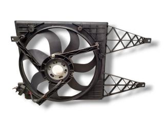 вентилятор радиатора Skoda Roomster 1 поколение 5J 2006, 1.4 л., i, BXW, бензин, 5МКПП, capuccino beige / lf8h, минивэн, передний привод, правый руль, 6Q0959455AD, 6Q0121207L