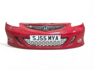 бампер передний Honda Jazz 1 поколение [рестайлинг] GD1 2005, 1.4 л., i, бензин, 5МКПП, milano red / r81, хетчбэк 5 дв., передний привод, правый руль, 71101-SAA-Z10ZJ