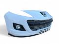 бампер передний Peugeot 207 1 поколение [рестайлинг] 2012, 1.6 л., HDi, 9HP (DV6DTED), дизель, 5МКПП, blanc banquise / ewp, хетчбэк 3 дв., передний привод, правый руль, 9688071577 - фото №2