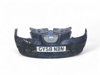 бампер передний SEAT Ibiza 3 поколение [рестайлинг] 2008, 1.4 л., TDi PD, BMS, дизель, 5МКПП, negro magico / lc9z, хетчбэк 3 дв., передний привод, правый руль, 6L6807217K