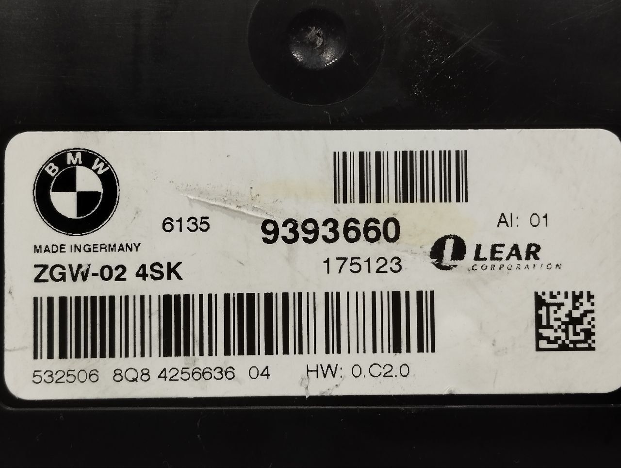 блок управления ZGW BMW 6 серия G32 2019, 4.0 л., дизель, 9393660 - фото №1