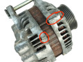 генератор Mitsubishi Outlander 1 поколение 2005, 2.4 л., 4G69, бензин, MN183450, A3TG1192 - фото №7