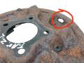 защитный кожух тормозного механизма Toyota Avensis 1 поколение (T220) 1999, 2.0 л., 2C-TE, дизель - фото №4