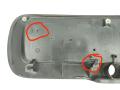 накладка подсветки номера Renault Laguna 1 поколение 1998, универсал, 7700840574, 7701678422, 92013200 - фото №8