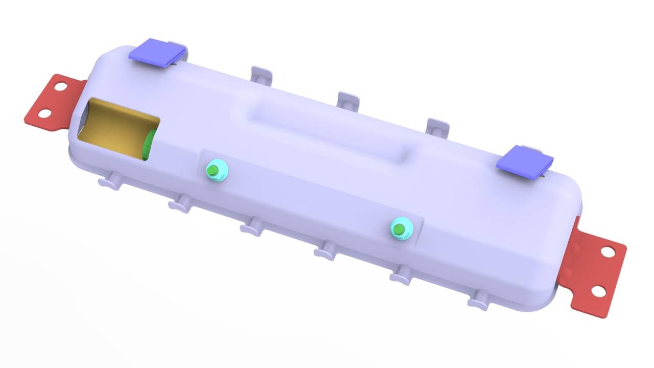 подушка безопасности коленная Tesla Model 3 1 поколение 2023, полный привод, 1077825-00-D, 1143753-00-A, 1083345-00-E - фото №1
