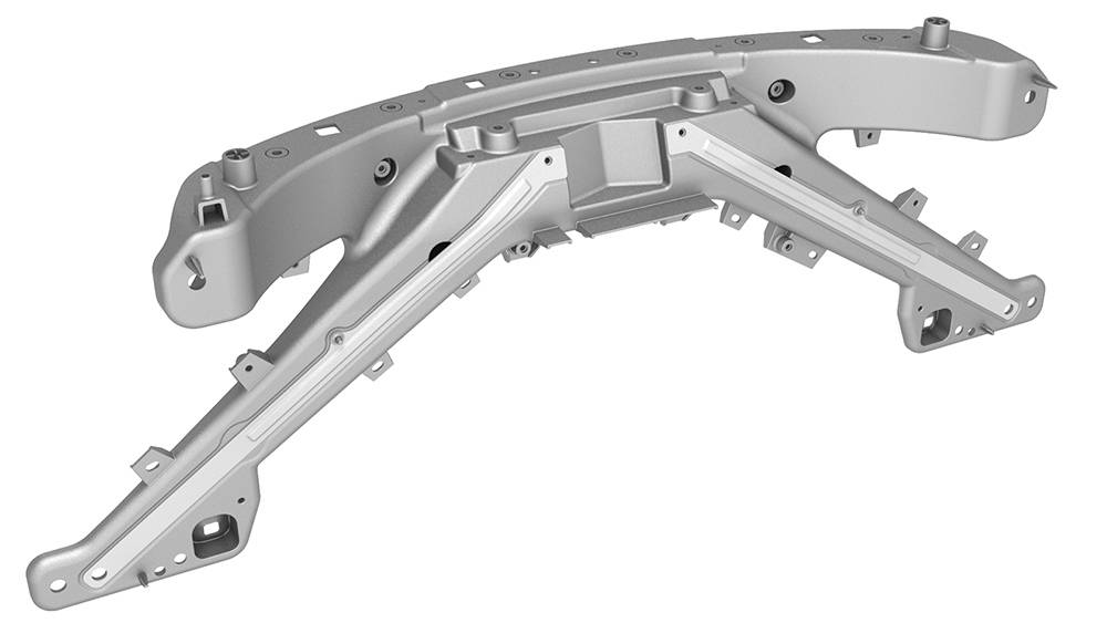 передняя панель крепления облицовки (телевизор) Tesla Model 3 1 поколение (2017 - 2026), 1110240-00-B, 1118289-00-L, 1083501-00-A, 1083501-00-B, 1118289-00-H - фото №1