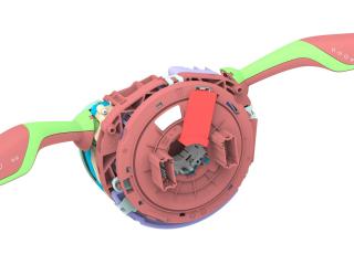 переключатель подрулевой (стрекоза) Tesla Model 3 1 поколение 2021, 1097662-00-Q, 1097662-00-O