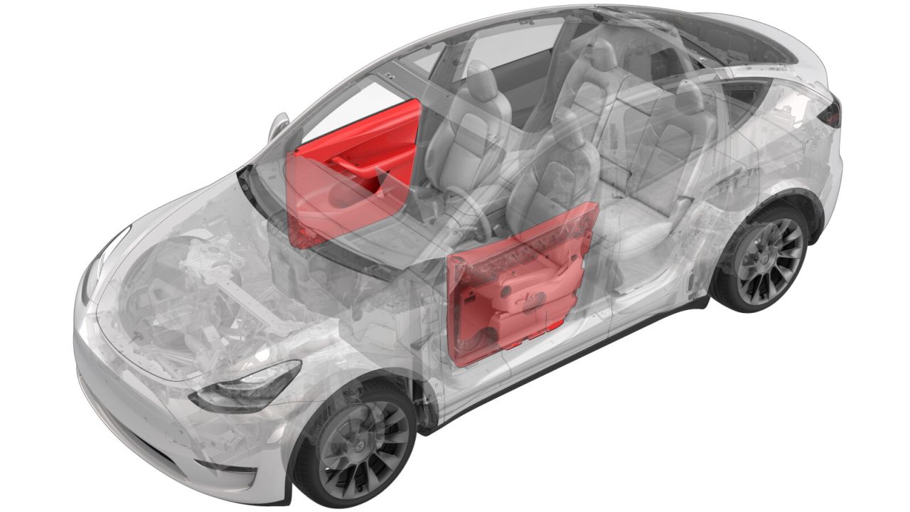 сетка на динамик Tesla Model Y 1 поколение 2020, white, полный привод, 1497295 - фото №1