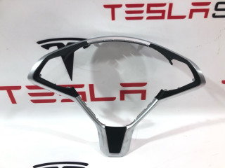 Корпус декоративный подушки безопасности водителя Tesla Model X 1 поколение 2018, 1036774-00-D, 2463292, 250765, 2507650