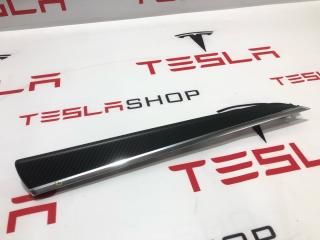 Накладка декоративная обшивки двери Tesla Model S 1 поколение [2-й рестайлинг] 2021, 1624285-40-S