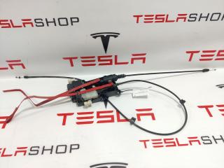 электропривод замка капота Tesla Model X 1 поколение 2016, 1057991-00-D, 9203-43, 1034097-00-B, 1034098-00-B