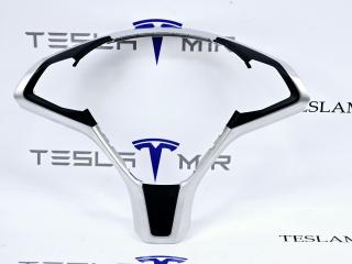 Корпус декоративный подушки безопасности (руля) водителя Tesla Model S 1 поколение [рестайлинг] 2017, 1023381-00, 2507651, 2463292, 2463293, 2507650