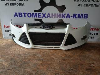 бампер передний Ford Focus 3 поколение CB8 2012, 1.6 л., i-VTEC, IQDB, бензин, 5МКПП, frozen white, хетчбэк 5 дв., передний привод, правый руль