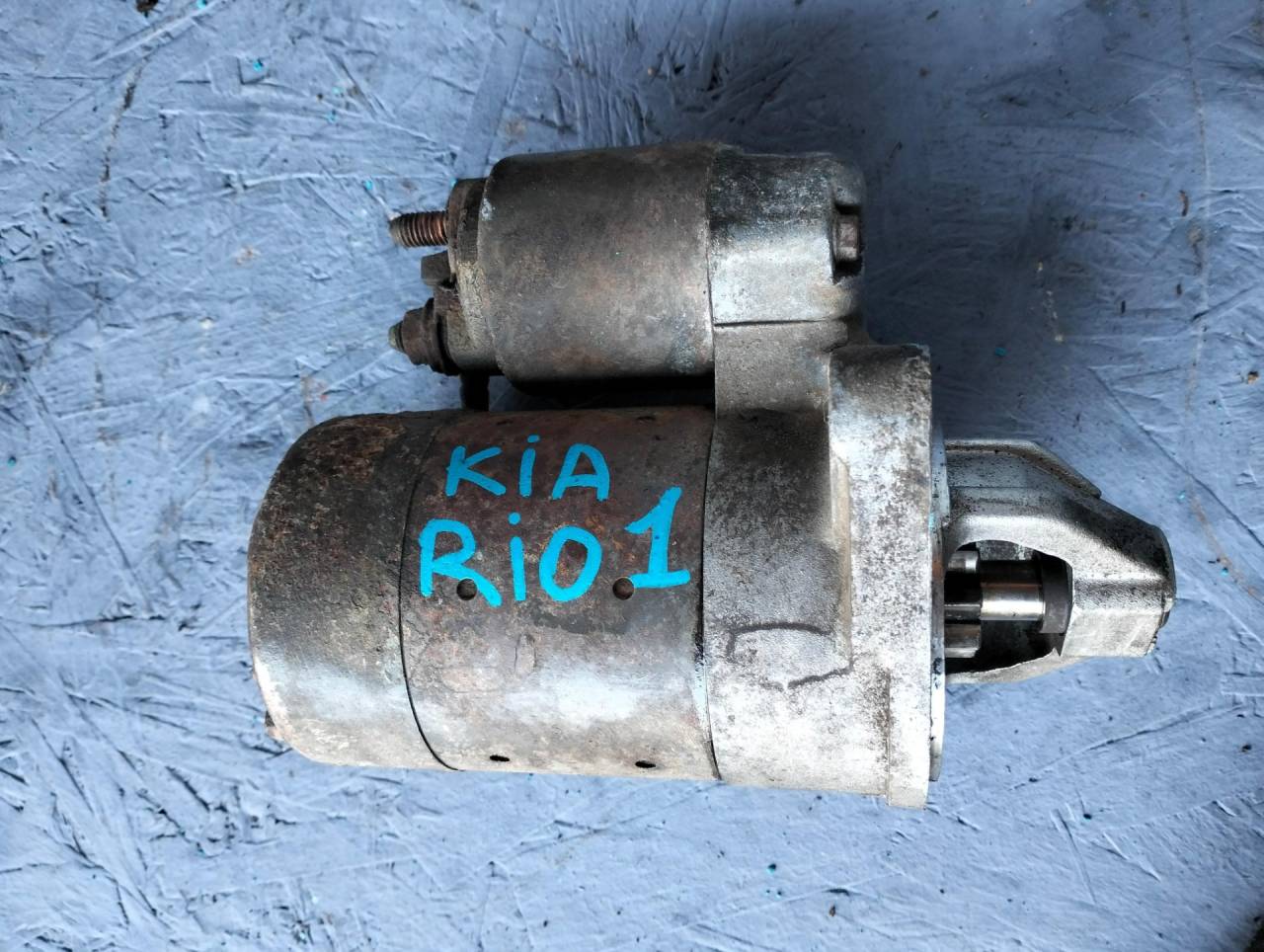 стартер Kia Rio 1 поколение (1999 - 2002), 1.5 л., A5D, бензин, МКПП, универсал, OK32618400 - фото №1