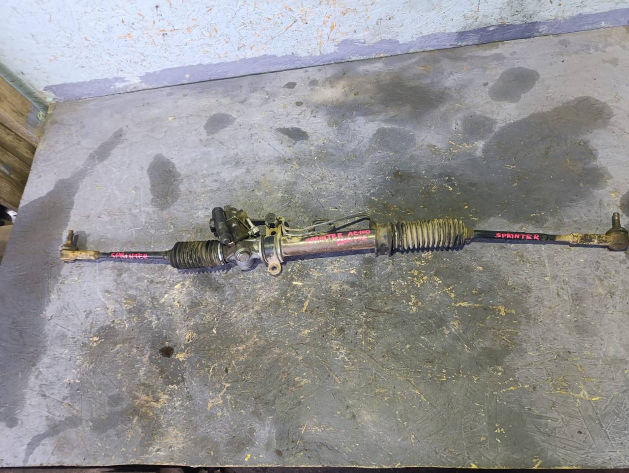 рулевая рейка Toyota Sprinter E100 AE100 1992, 1.5 л., 5A-FE, бензин, АКПП, седан, правый руль - фото №1
