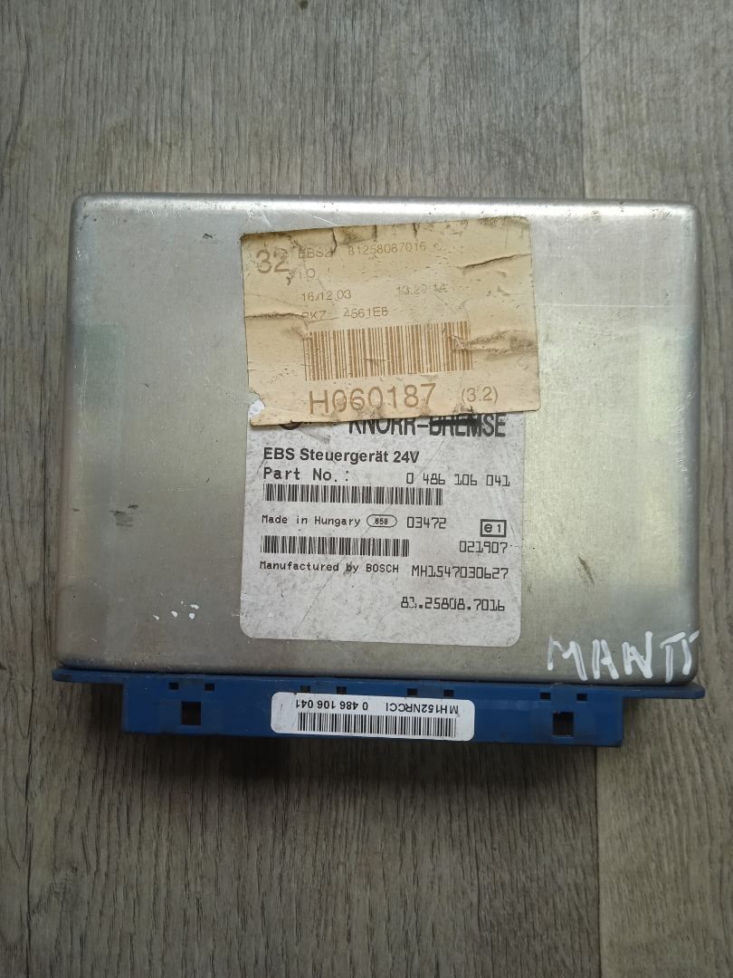 блок управления EBS MAN TGA 1 поколение (2000 - 2008), 81258087016, 0486106041 - фото №1