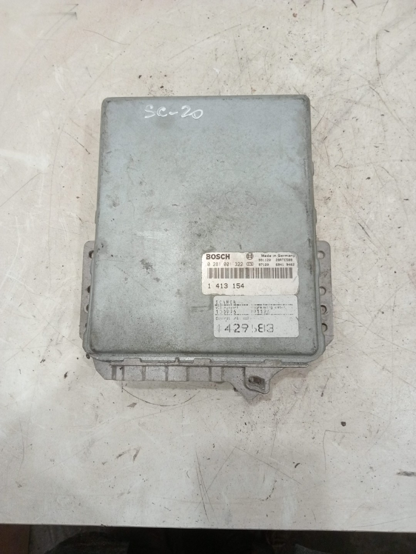 блок управления двигателем Scania 144 1 поколение (1995 - 2004), 1413154, 0281001322, 0281001322, 1429583, 1429583, 1413154 - фото №1