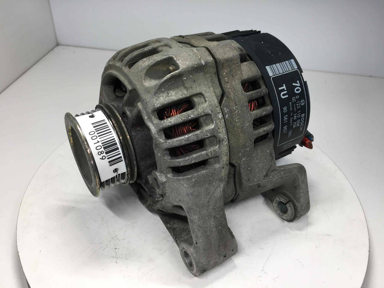 генератор Opel Corsa C 2003, 1.2 л., i, бензин, 0123110008 - фото №1