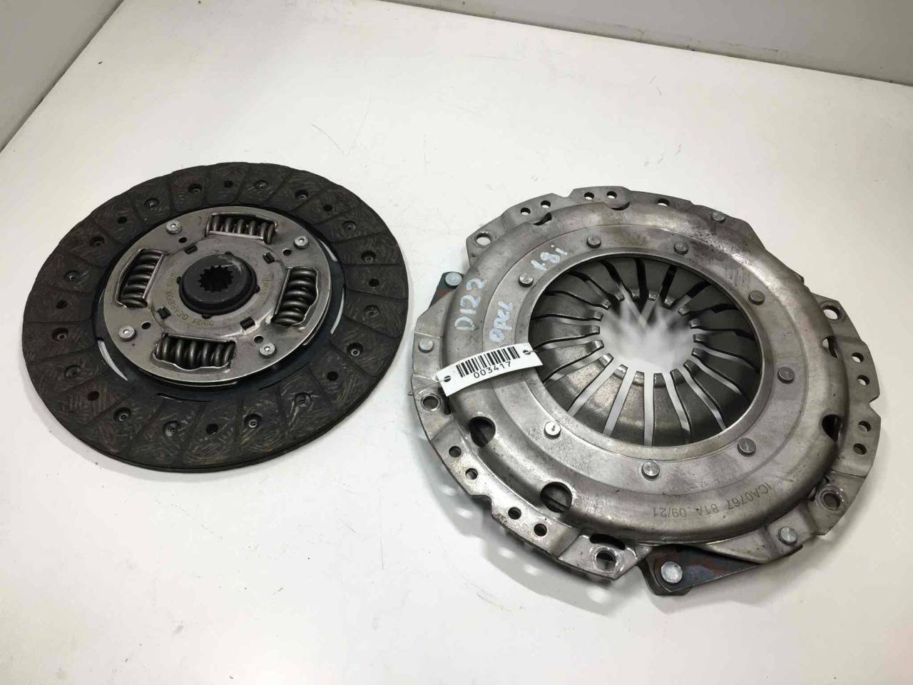 комплект сцепления Opel Astra G 2008, 1.8 л., i, бензин, МКПП, передний привод, ICA076781A, IDP059281B - фото №1