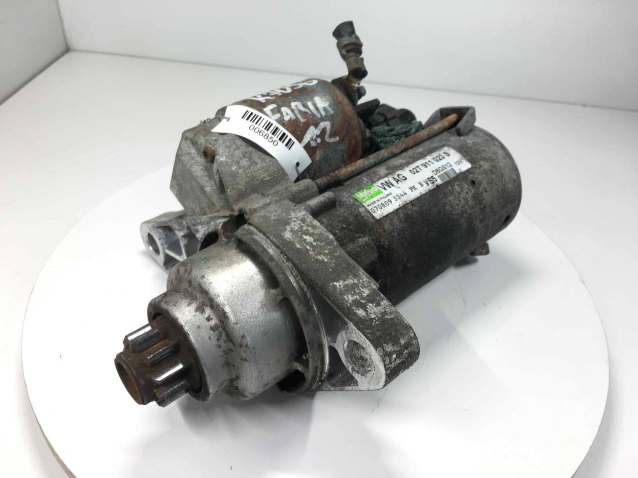 стартер Skoda Fabia 2 поколение (5J) 2009, 1.2 л., i, бензин, МКПП, передний привод, D6GS12, 02T911023S - фото №1