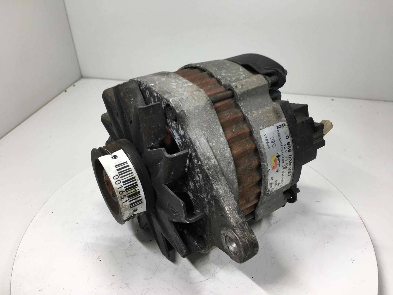 генератор Citroen BX 1 поколение 1994, 1.6 л., i, бензин, 0986036851 - фото №1