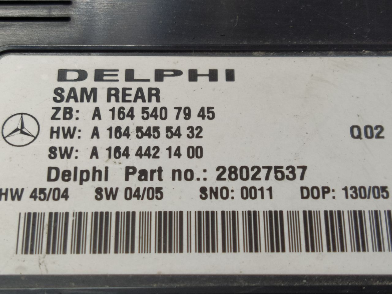 блок SAM Mercedes-Benz M-Класс W164 2005, 3.0 л., CDi, дизель, АКПП, внедорожник 5 дв., полный привод, A1645407945, 1645407945, A1645455432, A1644421400, 28027537 - фото №1