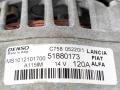 генератор Fiat Panda 3 поколение 2017, 1.3 л., JTD, дизель, МКПП, полный привод, 51880173, 1012101700, 1608858080, 1608858180, 1617116680 - фото №10