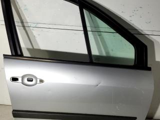 дверь передняя правая Renault Scenic 2 поколение [рестайлинг] 2007, 1.9 л., DCi, F9Q 816, дизель, 6МКПП, серебристый, минивэн, передний привод
