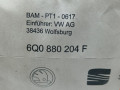подушка безопасности пассажира SEAT Cordoba 2 поколение 2004, 1.4 л., МКПП, седан, 6Q0880204F - фото №6