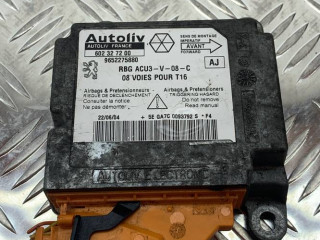 блок AirBag Peugeot 206 1 поколение 2002, 1.6 л., бензин, МКПП, кабриолет, 602327200, 9652275880