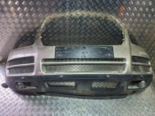 бампер передний Volkswagen Touareg 1 поколение (2002 - 2007), серый, 7L6807217AGGRU, 7L6807217R, 7L6807061L