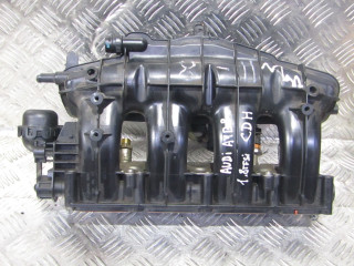 коллектор впускной Audi A4 B8/8K (2007 - 2011), 1.8 л., CDHA, бензин, 06H133201AM, 06H133185AN