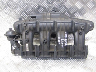 коллектор впускной Audi A4 B8/8K (2007 - 2011), 1.8 л., TFSI, CABA, бензин, 06H198211A, 06H133201H, 06H133201E, 06H133185M