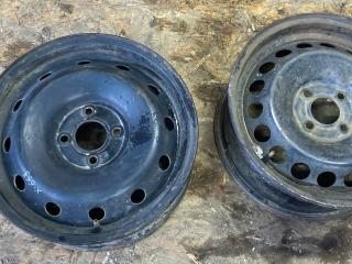 диск штампованный Renault Logan 2 поколение [рестайлинг] 2019, 1.6 л., K7M 812, бензин, МКПП, седан, 403008751R