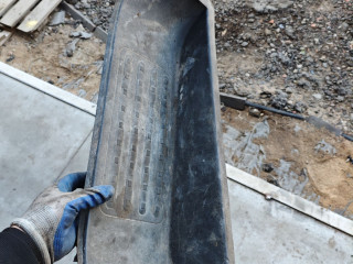 накладка на порог Volkswagen Transporter T5 2004, 1.9 л., AXC, дизель, МКПП, микроавтобус, 7H0863736B