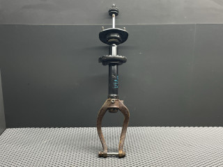 амортизатор передний левый Hyundai Sonata 4 поколение [рестайлинг] EF 2005, 2.0 л., G4JP, бензин, МКПП, h01 летний песок, седан, передний привод, 54611-3D601, 54681-38000