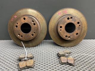 диск тормозной задний Honda Accord 7 поколение [рестайлинг] CL7 2008, 2.0 л., K20Z2, бензин, МКПП, b92p - черный, седан, передний привод, 42510SEAE00, 43022SEAE01